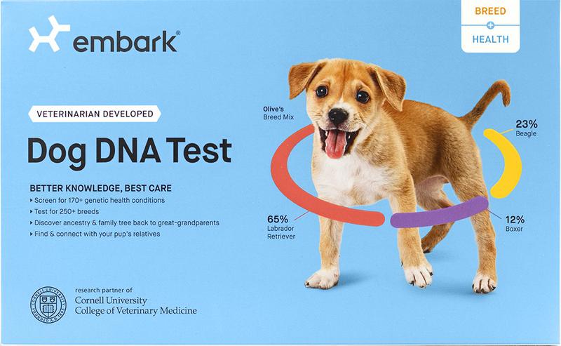 Embark is the only canine genetics company that uses a research-grade DNA genotyping platform, which our industry-leading scientists spent years developing at Cornell University College of Veterinary Medicine. 